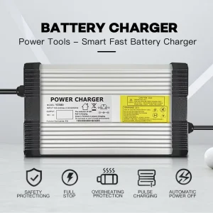 58.8V 10A 14S Automatic 600W OTP OVP Protected Aluminum Forklift E bike 48V (52V) Li ion Lithium Battery Charger