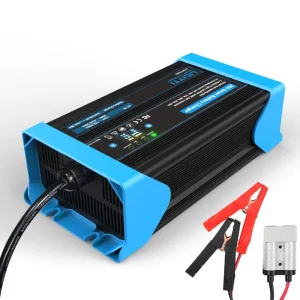 5A 10A 15A 20A 25A 30A 12V 24V Lithium Iron Smar Battery Charger AGM Gel Lead acid 100 240 V Portable Power Station Charger