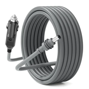 5M/16FT Car Adapter Cable 12V-24V DC Power Waterproof PVC Jacket 18AWG
