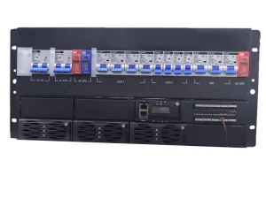 5U DC Power Plant Single Output 24V/48V System High Efficiency Complete with LLVD1 LLVD2 SPD & M50