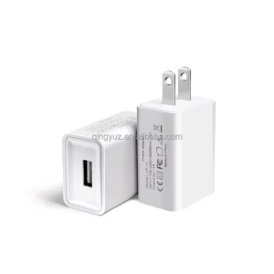 5V 1A Single USB Wall Charger Universal Power Adapter with US and EU Plugs for Mobile Phone Home Travel