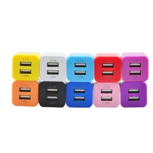 5V 1A US Plug USB Charging Dual Port Power Adapter Travel Wall Charger