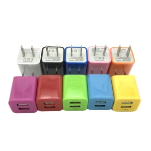 5V 1A US Plug USB Charging Dual USB Port Power Adapter Travel Wall Charger for Ip Block Charger