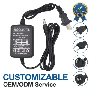 5V 2A Power Adapter 10W AC DC Adaptor CE Certified Switching Power Supply for CCTV Camera Router TV Box LED Strip