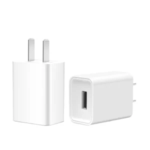 5V 2A USB Wall Charger Adapter 10W US Plug Smart Mobile Phone Recognition System OTP Protection Customizable Logo