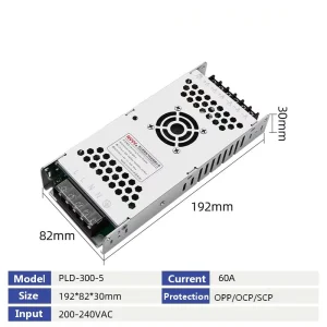 5V 60A 50W 400W LED Switching Power Supply 220V to 5V Transformer for LED Display CCTV Industrial