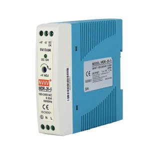 5V DC DIN Rail 20W Mini Size Switching Power Supply Plastic Case Industrial Power Supply MDR-20-5