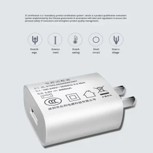 5V2A 10W USB Output Standard Plug Portable Charger Power Bank ZL-010AL0502000CN01 100~240V Input