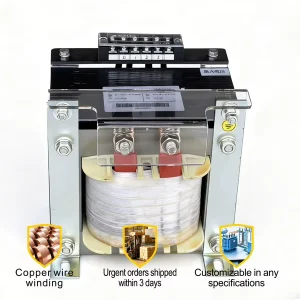 5kVA Single Phase Control Transformer 220V to 480V Toroidal Dry-Type Copper Winding Low Voltage CE ISO