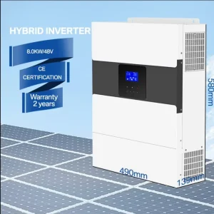 5kW Hybrid Grid Solar Inverter Three Phase 240V AC Output IP54 Protection CAN Communication 50/60Hz Phase Power Conversion