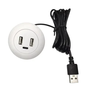 5v 2.1a Embedded Desk Furniture Type C Usb Power Socket Office Desk Sofa Mobile Usb Charger
