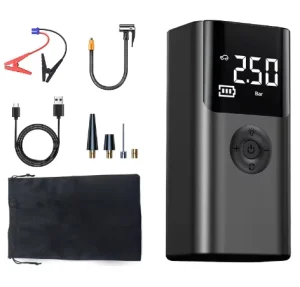 6 In 1 Car Jump Starter Kit Battery Booster Power Bank Lithium Battery Jump Starter With Air Pump