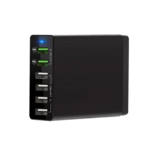 6-Port USB 60W Smart Fast Charge USB Hub Wall Charger for Mobile Phones