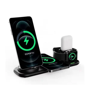 6-in-1 Wireless Charging Stand, 20W Portable Charger for Mobile Phones