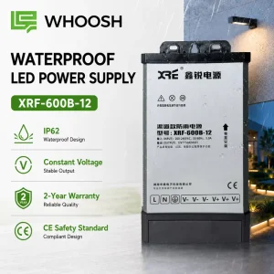 600W 12V Outdoor Waterproof Power Supply IP62 LED Driver for Landscape Lighting