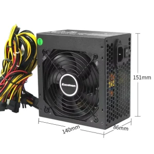 600W PSU PC Power Supply Computer Switching 12V 6+2 Pin Power Supply ATX PSU for Server