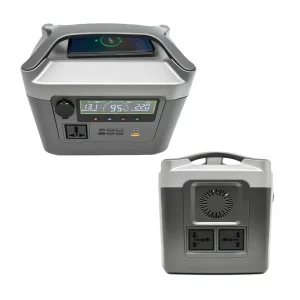 600W Portable Power Station, Emergency Lithium Battery Power Backup, Solar Generator for Outdoor Camping and Home with Flashlight