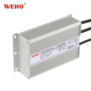 600W Waterproof Switching Power Adapter 24V 36V 48V 60V Output PF>0.78 Wide Temperature Range for LED Lighting