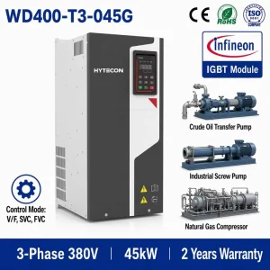 60HP 45kW VFD 380V 3 Frequency Inverter Industrial AC Drive Sensorless Vector