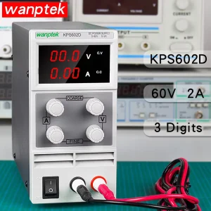 60V 2A Bench DC Adjustable Power Supply DC Power Source Lab Repair School Design Electroplate Charge KPS602D