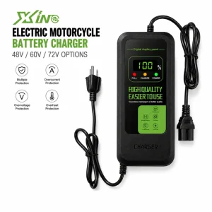 60V 2A3A Electric Bike Battery Charger E Bike Scooter Battery Pack Fast Charging LED Indicator DC Output Plug Daily Use