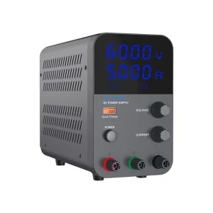 60V 5A Bench DC Adjustable Power Supply, Lab, Repair, Schools, Design, Test, Measure, Charge, Electroplate, GPS605D