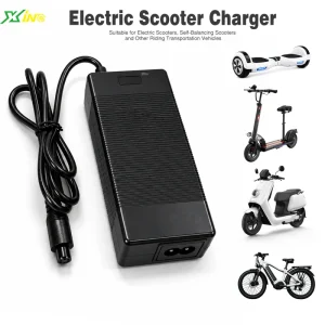 60V Electric Scooter E Bike Motorcycle Lithium ion Battery Charger Flame Retardant ABS LED Indicator Custom Connector OEM ODM