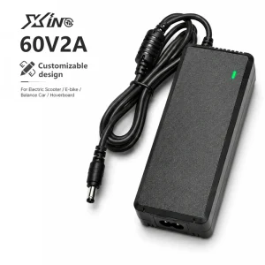 60V Lithium Battery Charger for Electric Scooter E Bike Motorcycle LED Illumination Custom Connector Stable Charging OEM