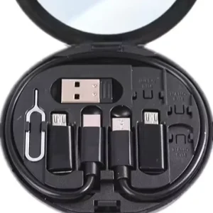 60W 5 in 1 Multi Function Digital Storage Box Adapter Set Pure Copper Fast Charging Braided Shielding Data Cable for Computer