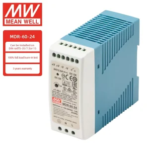 60W DIN Rail Power Supply 24VDC 2.5A MDR-60-24 Industrial SMPS Single Output