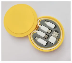 60W Fast Charging 6 in 1 Multi Data Cable Set Cable Accessories Storage Box Adapter Connectors Travel Charging Kit for Gift
