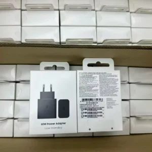 60W Mobile Charger Super Fast Charging PD 3.0 & QC3.0 Power Adapter EP-T6010 EU Plug USB-C Cube for S26 Ultra