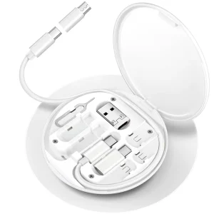 60W Portable Travel Adapter Kit with Card Slot All in One Multifunction Data Cable Set Solutions for iPhone Warranty