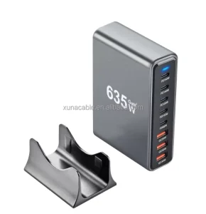 635W GaN Desktop Charger PD140W 8-Port Power Adapter
