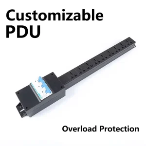 63A Three-phase Heavy-Duty PDU with Circuit Breaker 9 Outlet EU UK US Rack Mount Power Distribution Unit