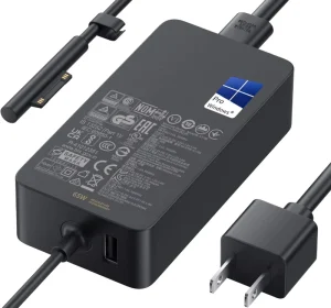 65W 15V 4A AC Adapter Power Supply DC Fireproof for Surface Pro7 Laptop Charger QC3.0 PD3.0 ABS