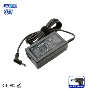 65W 19.5V 3.33A 4.5*3.0mm AC Laptop Replacement Power Adapter for Laptop ProBook Pavilion Smart OVP OTP Protection
