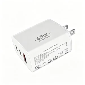 65W GaN Fast Charger 2C1A USB-C Wall Adapter PD QC3.0 Multi-Port Charger US Plug