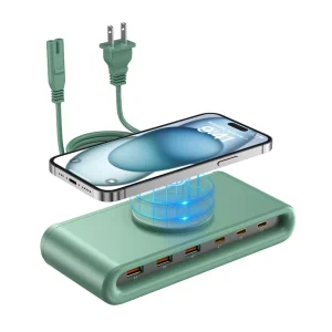 65W PD Magnetic Wireless Charger Fast Charging Laptop Adapter with Retractable Cable