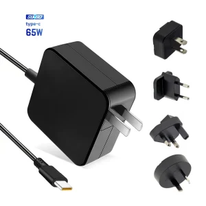 65W PD Universal 20V 3.25A Replacement USB-C Laptop Power Supply Adapter with OTP OVP Protection