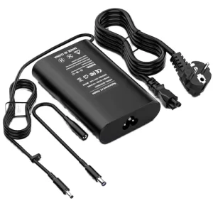 65W Power Adapter 19.5V 3.34A Compatible with Inspiron 3000 5000 7000 Latitude Vostro Laptops Short Circuit Protection