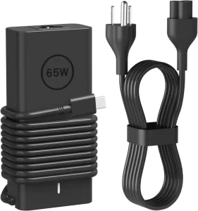 65W Type C Laptop Charger with PD 3.0 and Retractable Cable for Latitude 7270/7370/5420