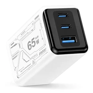 65W UK Plug Type-C Laptop Ultra Slim Wall PD Phone Charger