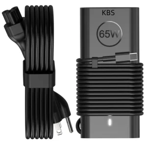 65W USB-C Laptop Charger for Dell Latitude 5420 5430 5520, 5Series Chromebook, AC Power Adapter
