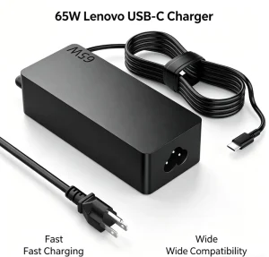 65W USB C Power Supply Adapter With QC3.0 5V 3A Charger For Laptop Lenovo HP Apple Asus Acer US EU AU Plug CE FCC BIS Certified