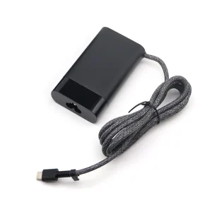 65W laptop power adapter for HP 20V 3.25A computer charger with PD fast charging via USB-C