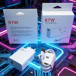 67W Quick Charger Turbo Fast Charge USB Travel Adapter for Note Pro K60 K60E K50 CIVI 3 2
