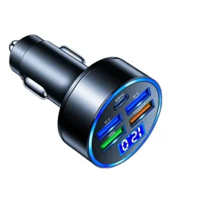6A Dual USB Port Car Charger QC3.0 30W Output Car Cigarette Lighter Adapter OTP OVP Protection