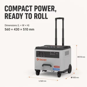 6kWh 6000W LiFePO4 Portable Solar Generator Off-grid Energy Storage Station Max 3000W PV Input for EV Emergency