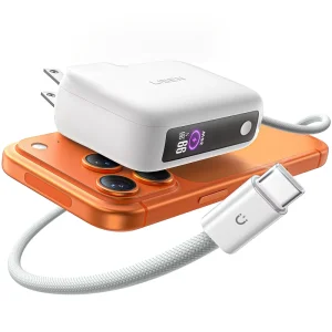 7000mAh Power Bank 35W PD Quick Wall Charger 3-in-1 Portable Battery Pack with Foldable Plug for Travel On-the-Go Use
